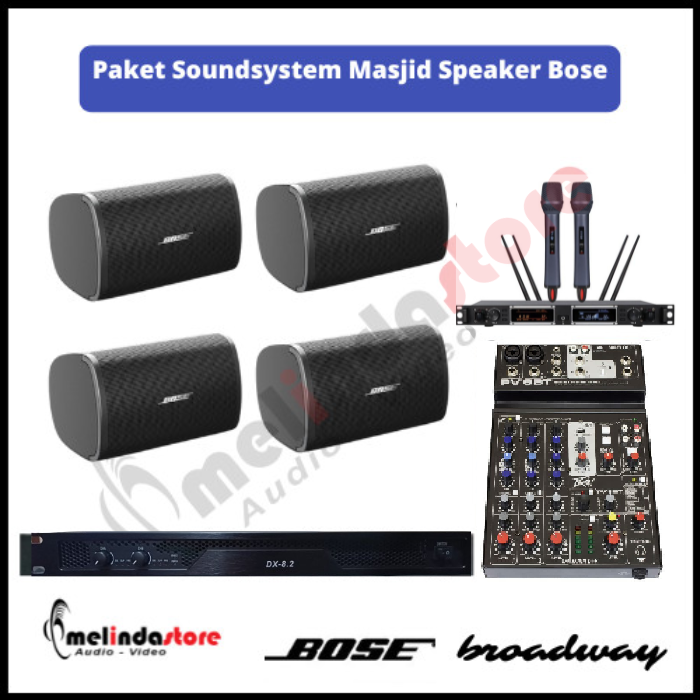 Paket Sound System Masjid Indoor Speaker Bose - Luas 150m2 A